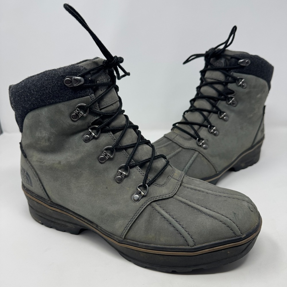 The North Face Ballard Duck Boot Grey and Black Men's Size 11